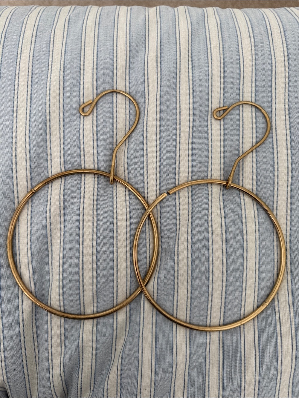 Brass Circular Scarf or Belt Rings - Set of 2